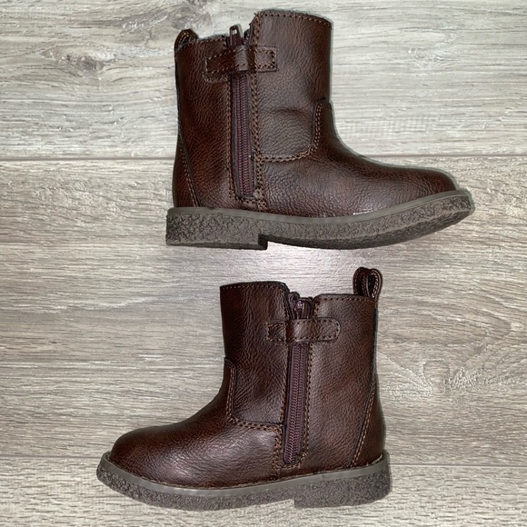 NWOT GAP Chelsea Brown Zip Boots | Cowboy Boots 8T - Picture 7 of 12